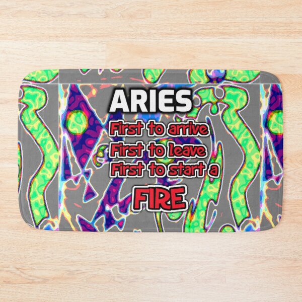 Item preview, Aries first to arrive funny quote green designed and sold by SmashingDeals.