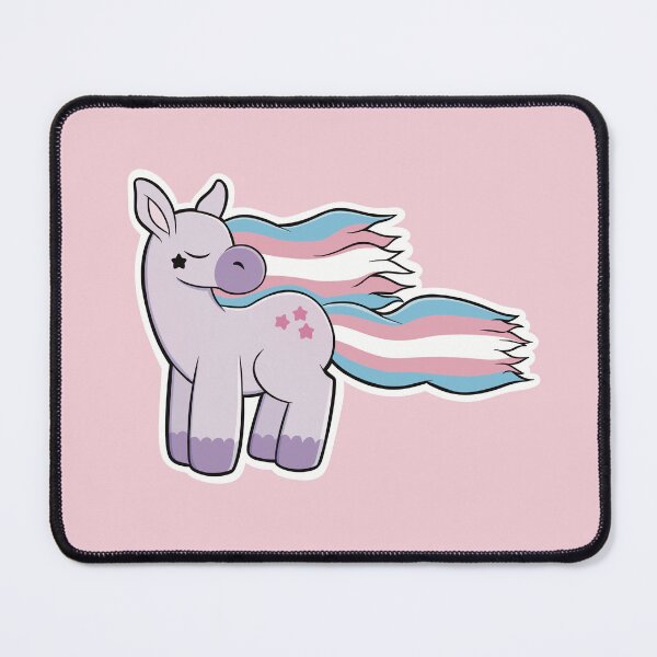 Item preview, LGBTQ Trans flag pony designed and sold by PinklunaticArt.