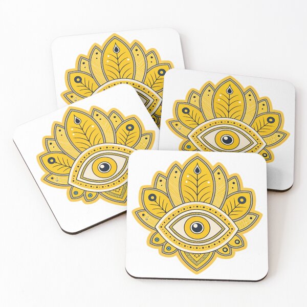 Item preview, Yellow Evil eye  designed and sold by Lucky 777.