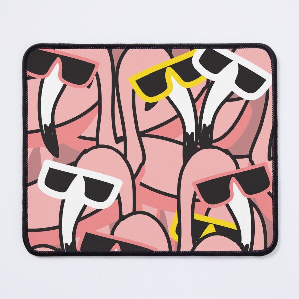 Item preview, Flamingo wearing sunglasses cute pattern designed and sold by fluffyfamcraft.