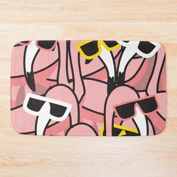 Item preview, Flamingo wearing sunglasses cute pattern designed and sold by fluffyfamcraft.