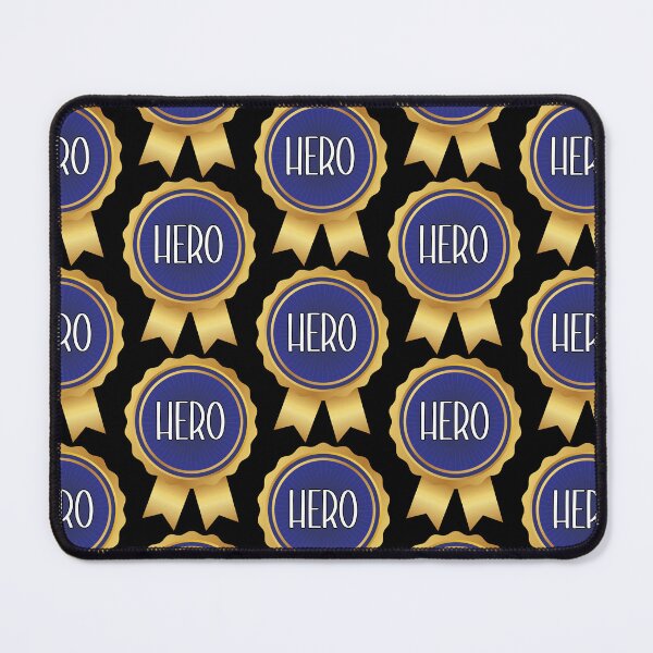 Item preview, Hero Gold & Blue Geek Medal designed and sold by Jovie-Patch.