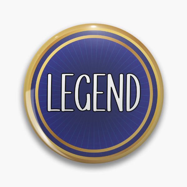 Item preview, Legend Gold & Blue Geek Medal designed and sold by Jovie-Patch.