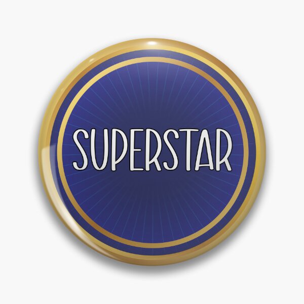Item preview, Superstar Gold & Blue Geek Medal designed and sold by Jovie-Patch.