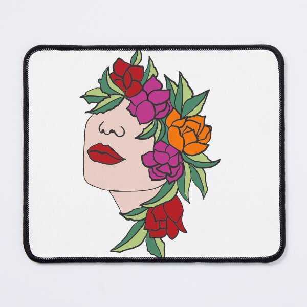 Item preview, Head woman flowers leaves art kind portrait floral designed and sold by JeyPiArtDesign.