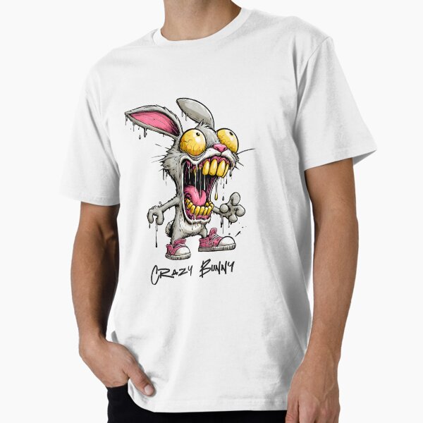 Item preview, Crazy Dripping Bunny in Pink Sneakers designed and sold by AtuqStudio.