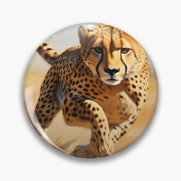 Item preview, Speed of Nature: Cheetah in Full Sprint designed and sold by DrawnThreads.