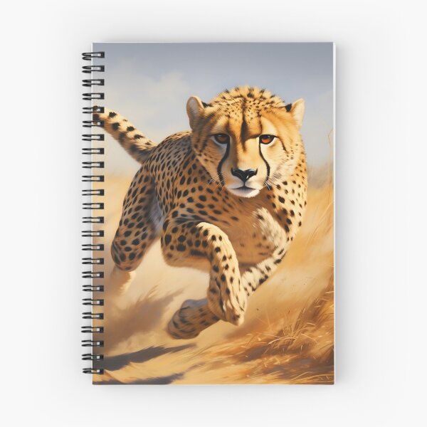 Item preview, Speed of Nature: Cheetah in Full Sprint designed and sold by DrawnThreads.