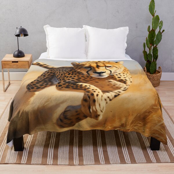 Item preview, Speed of Nature: Cheetah in Full Sprint designed and sold by DrawnThreads.