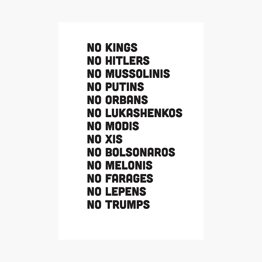 No Kings Poster