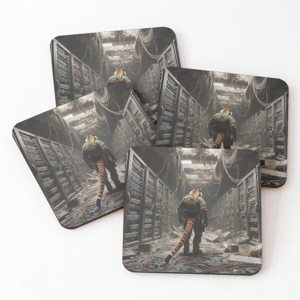 Item preview, Tiger Searches the Abandoned Data Center for Tech designed and sold by nikkolaus.