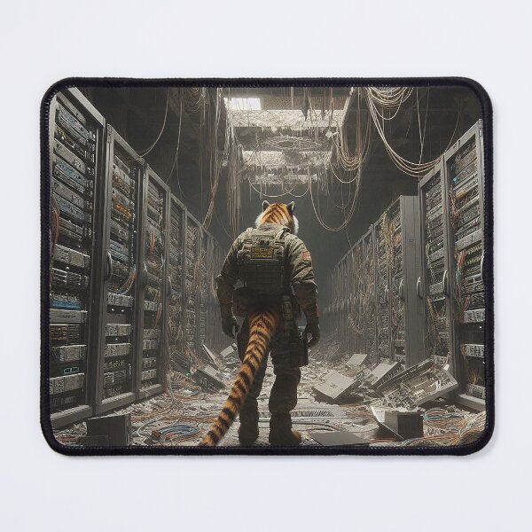 Item preview, Tiger Searches the Abandoned Data Center for Tech designed and sold by nikkolaus.