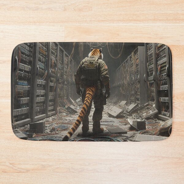 Item preview, Tiger Searches the Abandoned Data Center for Tech designed and sold by nikkolaus.