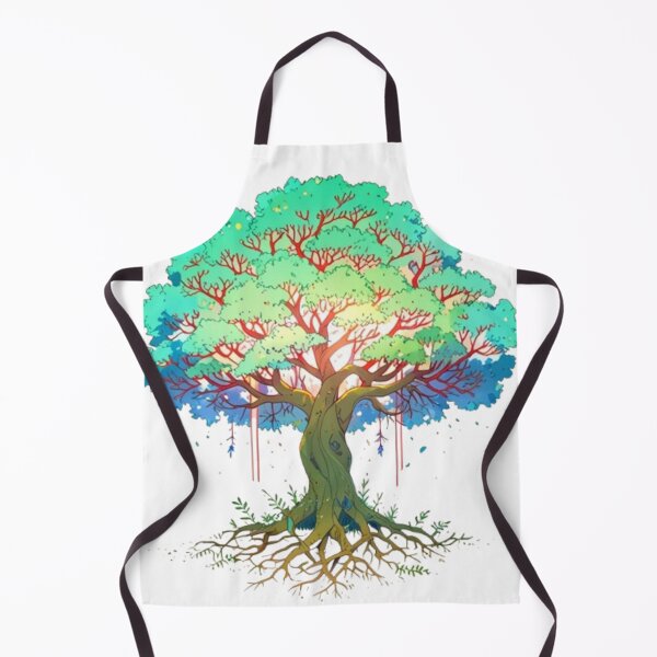 Aperçu de l'œuvre Arbre majestueux au feuillage vibrant créée et vendue par SuperNerdStore.