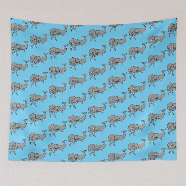 Item preview, Octopus whale fighting deep sea monster spermwhale designed and sold by shirt-o-mat.