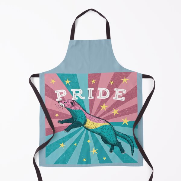 Item preview, Pansexual Pride Ferret - Dynamic Mid-Leap Design designed and sold by asliberry.