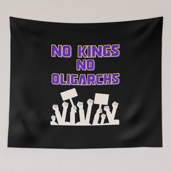 Item preview, no kings no oligarchs designed and sold by TEEJAMBOREE.