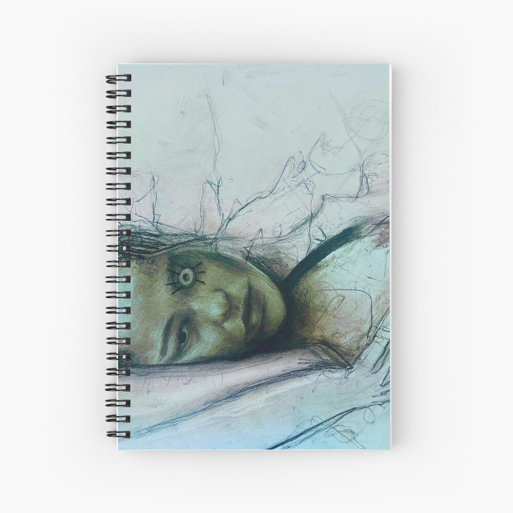 "Beautiful Agony" Cover art by Cal1kath, abstract-realism scribble art Art Print