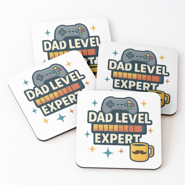 Item preview, Dad Level Expert – Funny Gamer Dad Design, Retro Video Game Art, Father's Day Gift with Coffee Mug designed and sold by kidcartoon.