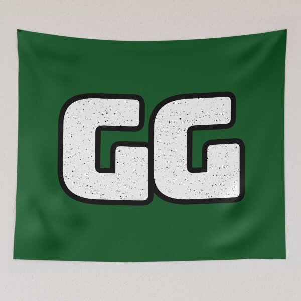 Item preview, GG - Good Game in Big Bold Gritty Outlined designed and sold by Memes N Lore .