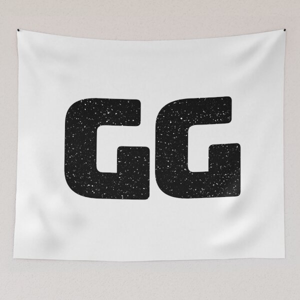 Item preview, GG - Good Game in Big Bold Minimal Gritty designed and sold by Memes N Lore .