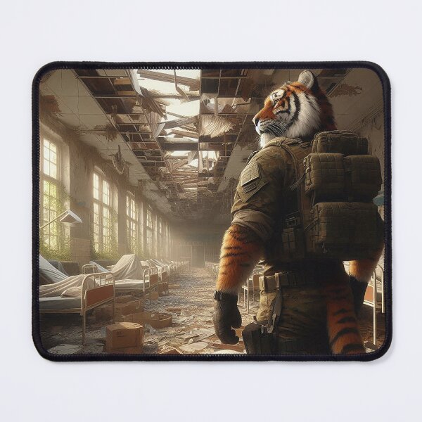 Item preview, Tiger Explores the Abandoned Medical Facility designed and sold by nikkolaus.