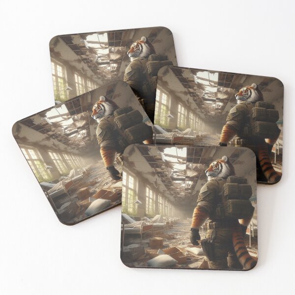 Item preview, Tiger Explores the Abandoned Medical Facility designed and sold by nikkolaus.
