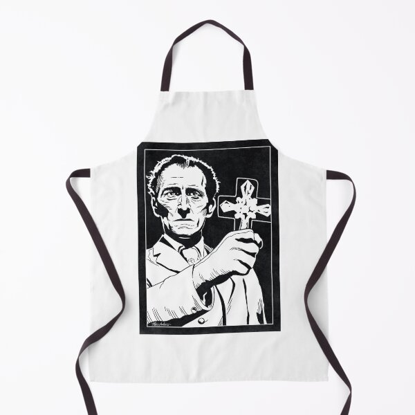 Item preview, DOCTOR VAN HELSING - The Brides of Dracula (Black and White) designed and sold by FamousWeirdosRB.