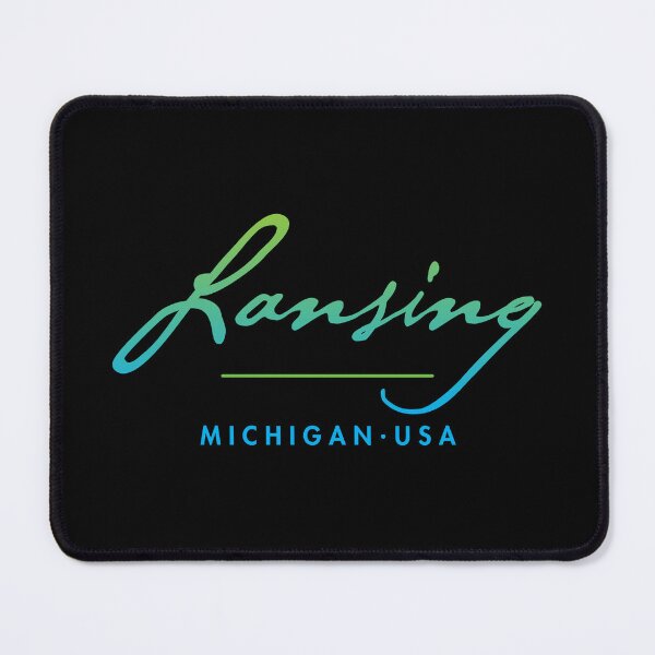 Item preview, Lansing Michigan Typographic Design designed and sold by Futurebeachbum.