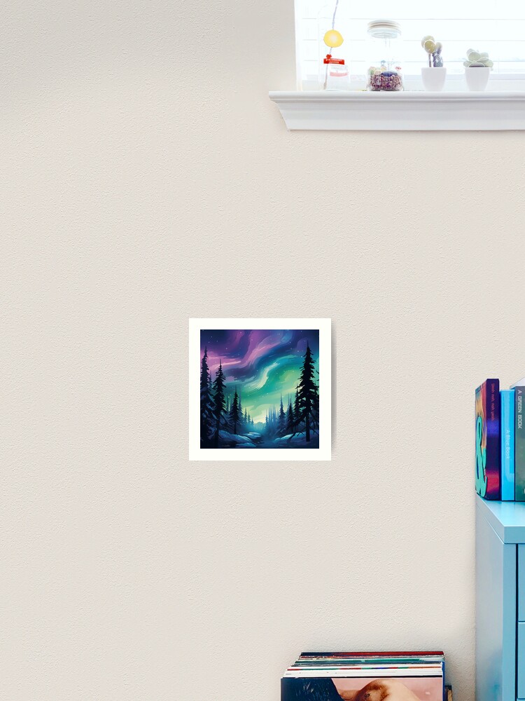 Thumbnail 2 von 3, Kunstdruck, Aurora Borealis Symphony designt und verkauft von DrawnThreads.