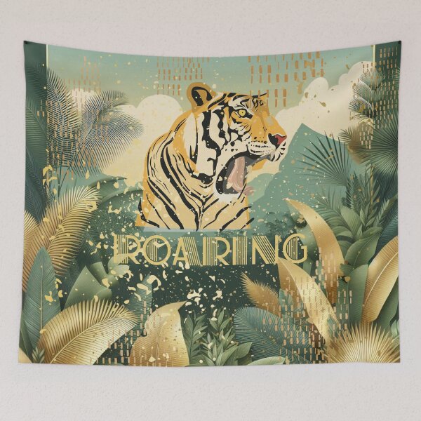 Item preview, Elegant Gold Tropical Jungle Pattern | Botanical Palm Leaves Design designed and sold by Sugar Wisdom .