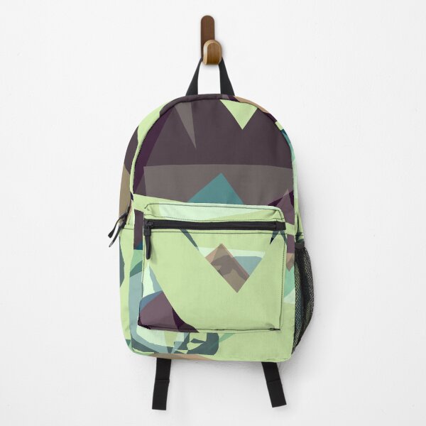 Item preview, Green, Purple and Blue Geometric Abstract Design of Mountains designed and sold by Jessielee72.