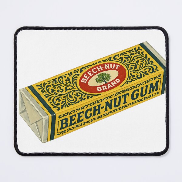 Item preview, Vintage Beech-Nut Gum Wrapper Retro Art Print designed and sold by weirdfishes123.