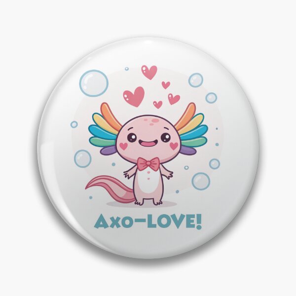 Item preview, Cute Axolotl "Axo-LOVE!" Rainbow Pride Design   designed and sold by asliberry.