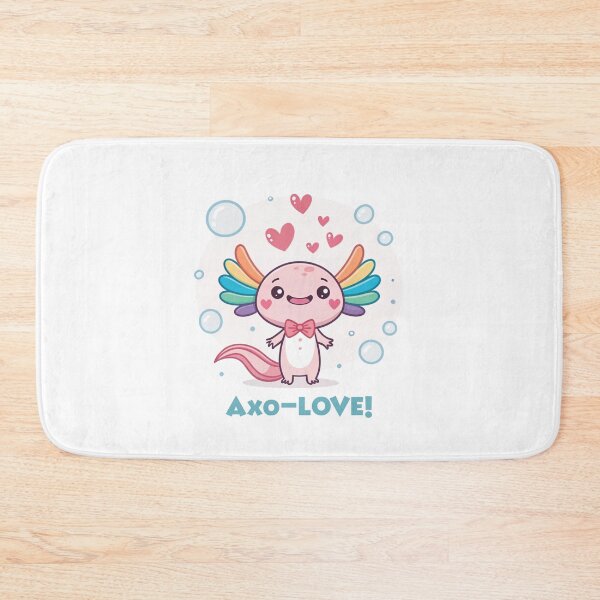 Item preview, Cute Axolotl "Axo-LOVE!" Rainbow Pride Design designed and sold by asliberry.
