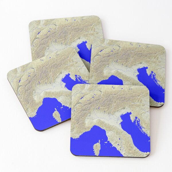 Item preview, Alps and Northern Italy Map designed and sold by design2xstudio.