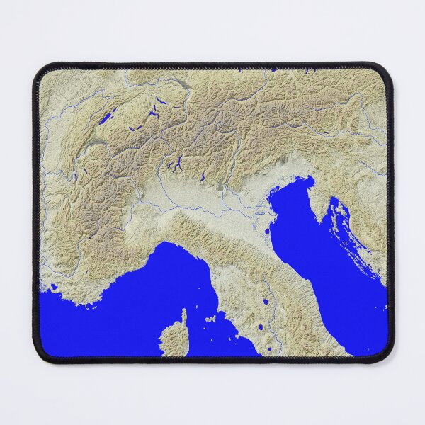 Item preview, Alps and Northern Italy Map designed and sold by design2xstudio.