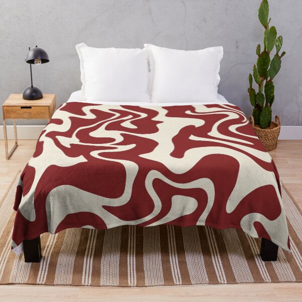 Item preview, Crimson and Cream Liquid Ripple Pattern designed and sold by Owcomm.