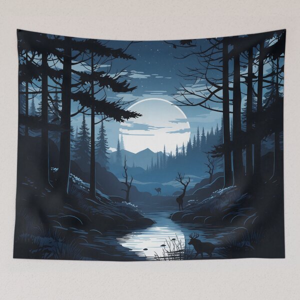 Item preview, Silent Forest Retreat designed and sold by DrawnThreads.