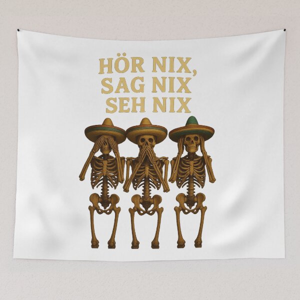 Item preview, Hear nothing, say nothing, see nothing – Skeleton Edition designed and sold by Kunst-Shirt.