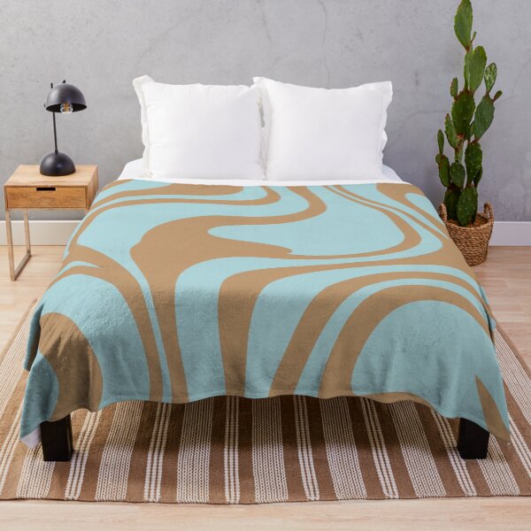 Item preview, Soothing Blue and Tan Marble Swirl Pattern designed and sold by Owcomm.
