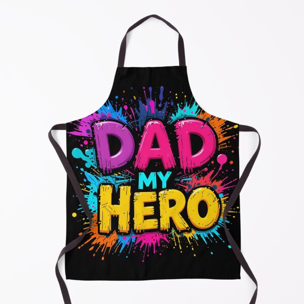 Item preview, Dad of Steel Typography with Color Splash designed and sold by BrushRushX.
