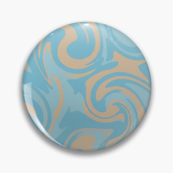Item preview, Aqua and Tan Artistic Swirl Pattern designed and sold by Owcomm.