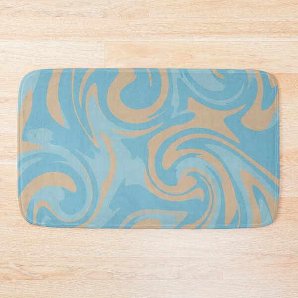 Item preview, Aqua and Tan Artistic Swirl Pattern designed and sold by Owcomm.