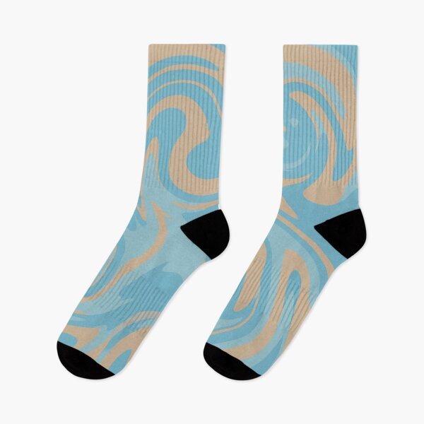 Item preview, Aqua and Tan Artistic Swirl Pattern designed and sold by Owcomm.