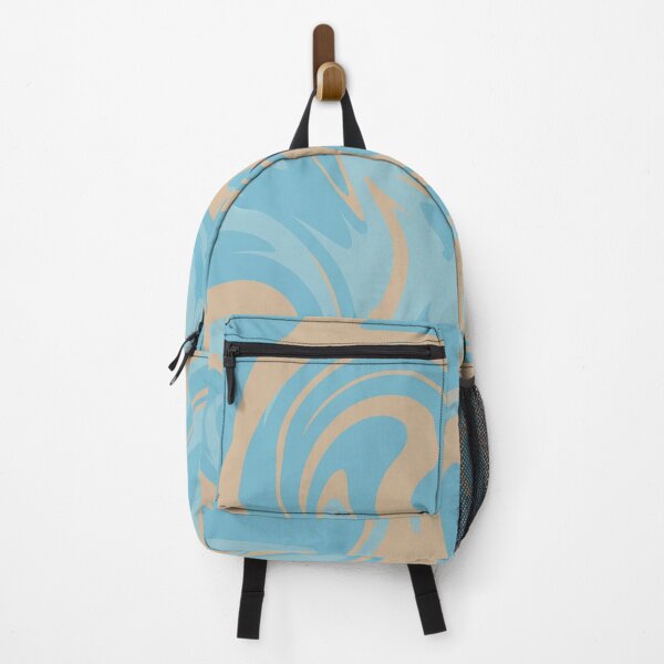 Item preview, Aqua and Tan Artistic Swirl Pattern designed and sold by Owcomm.