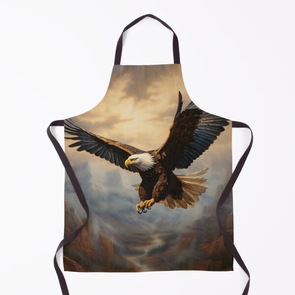 Aperçu de l'œuvre Sky's Sovereign: A Majestic Eagle's Commanding Flight créée et vendue par DrawnThreads.
