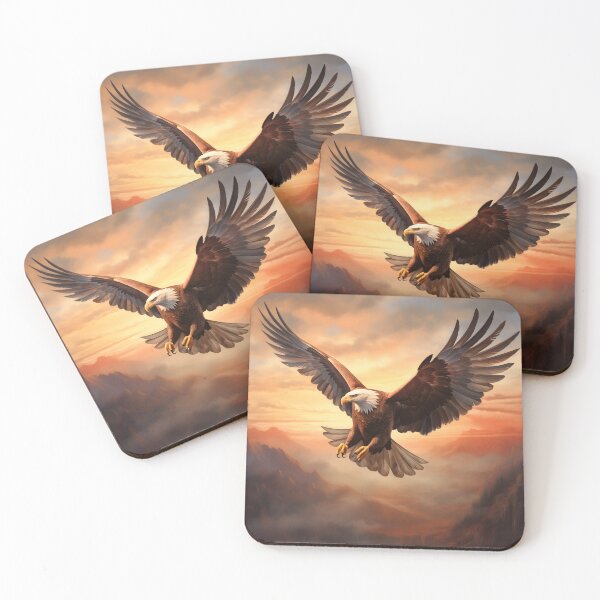 Item preview, Wings of Majesty: The Powerful Soar of a Majestic Eagle designed and sold by DrawnThreads.