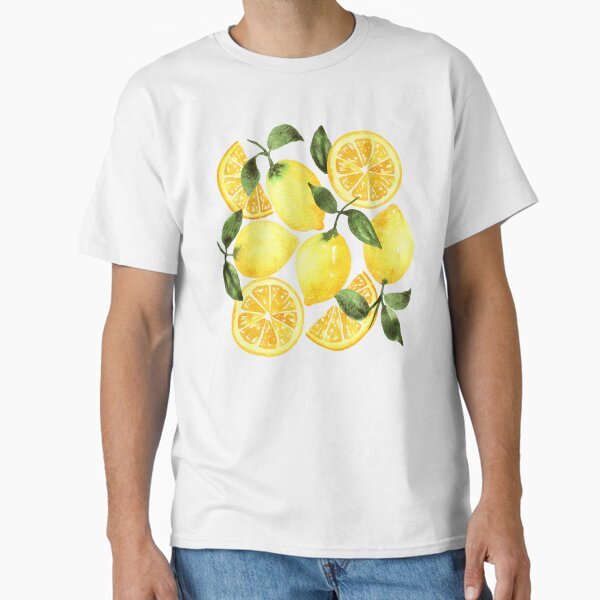 Vista previa del artículo con la obra «Limones y rodajas de limón en acuarela», diseñado y vendido por andrebalest.art.