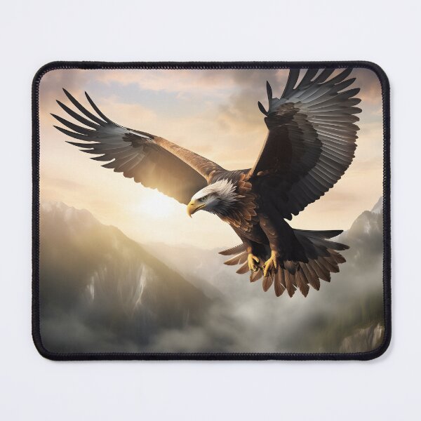 Artikelvorschau, Flight of Freedom: A Majestic Eagle's Soaring Wings entworfen und verkauft von DrawnThreads.